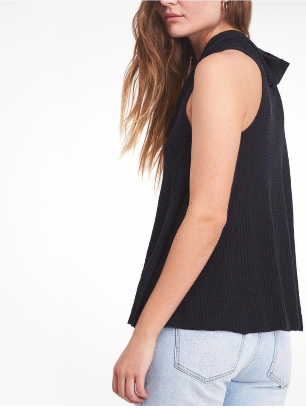 We The Free Black Cowl Neck Tank